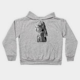 Copy of Girl With A Pearl Earring Kids Hoodie